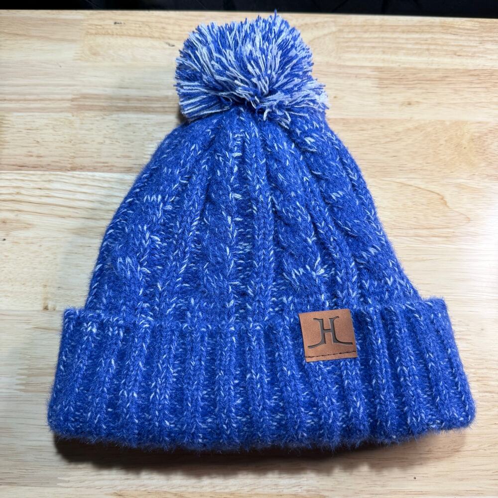 Rayli Women’s Bobble Knitted Ski Hat Chunky Thick Pom Beanie